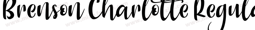 Brenson Charlotte Regular字体转换